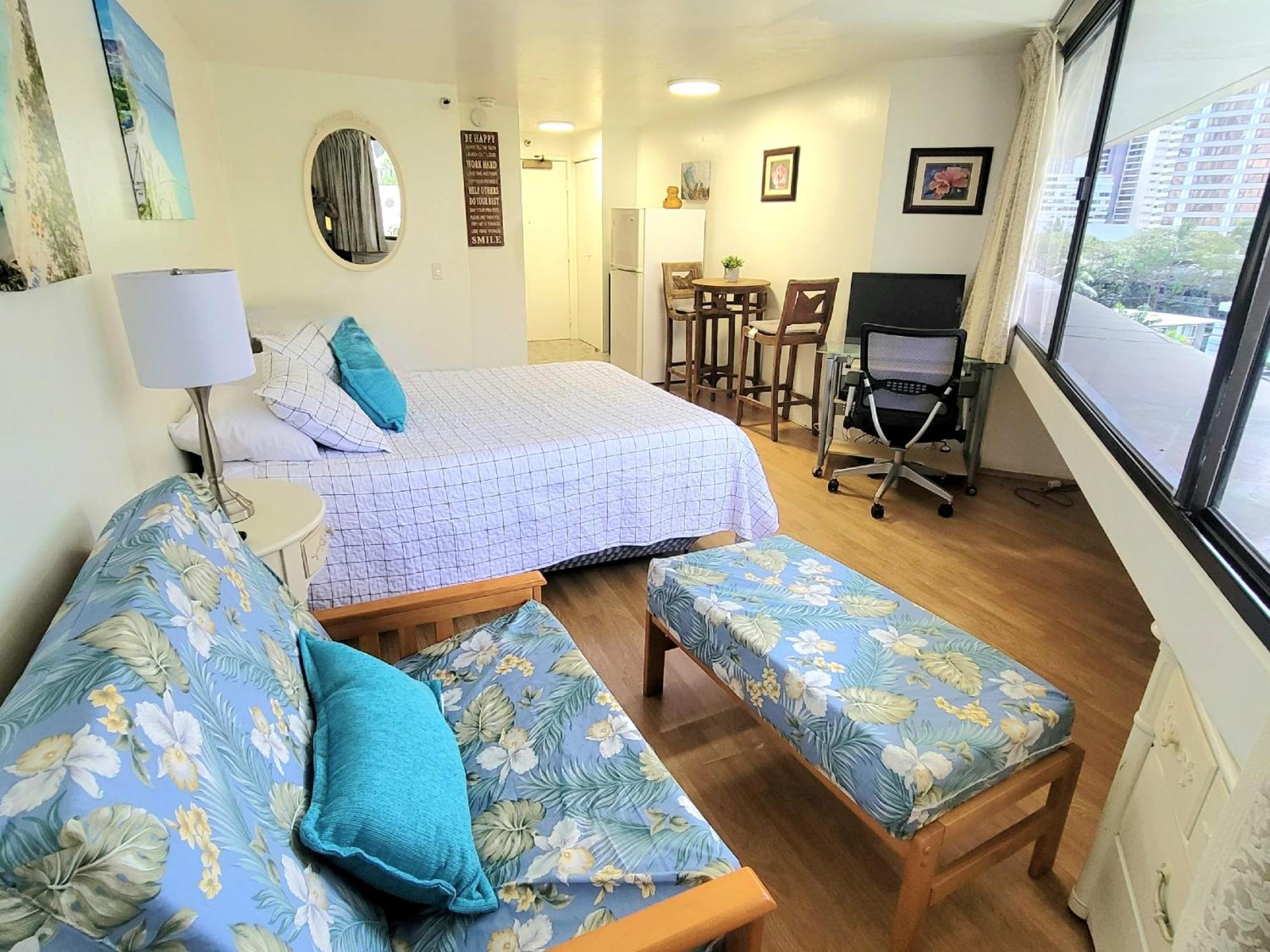 Waikiki Studio Steps To Beach-Mall Free Parking-Wifi Honolulu Rom bilde